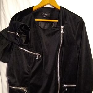 CoffeeShop Velour Zipper Jacket